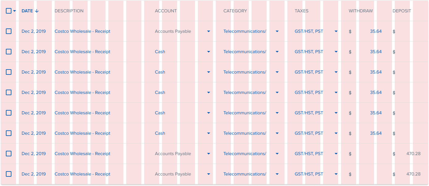 Transaction-Grid