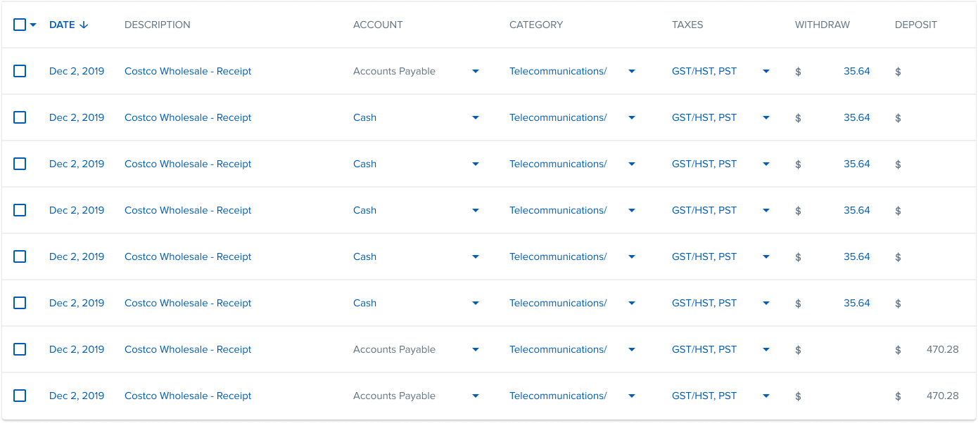 Transactions
